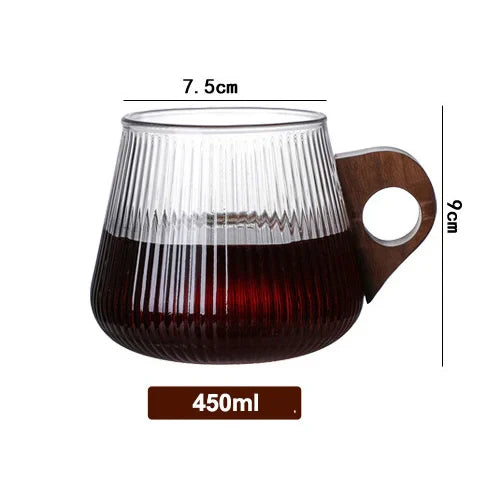 Rondott Wooden Glass Mug