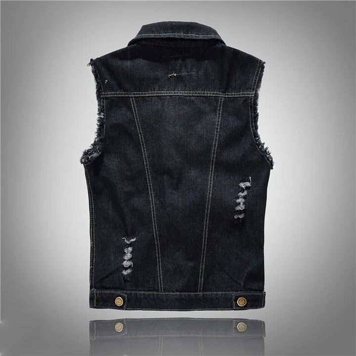 Ryker Denim Vest - Saint Drako