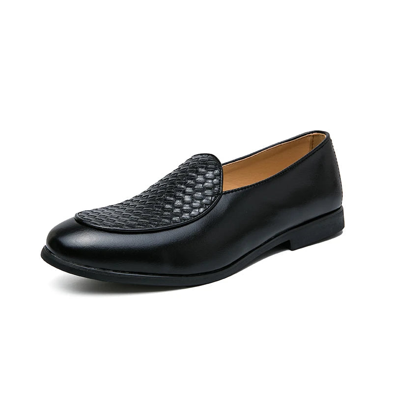 Varese Woven Leather Loafers - Saint Drako