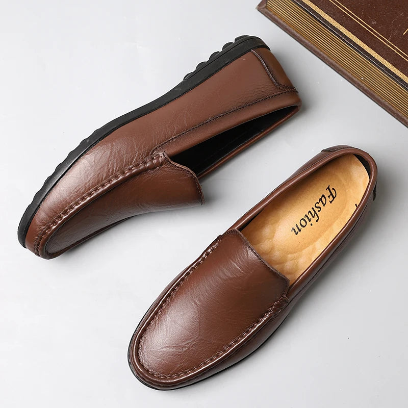 Varron Leather Loafers - Saint Drako