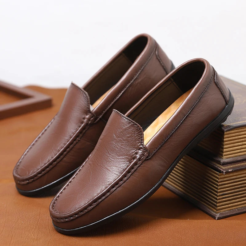 Varron Leather Loafers - Saint Drako