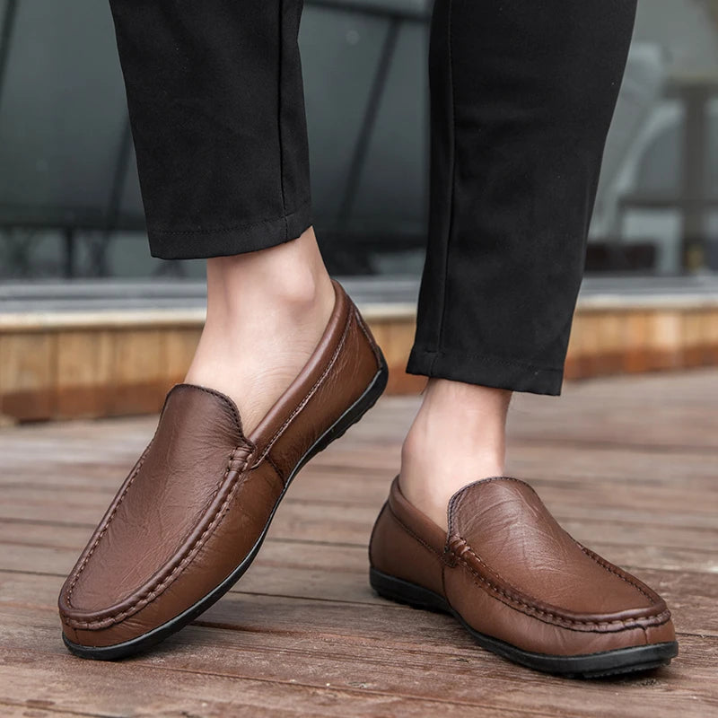 Varron Leather Loafers - Saint Drako
