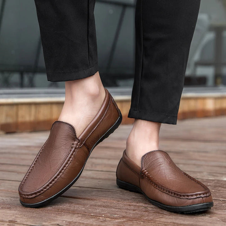 Varron Leather Loafers - Saint Drako