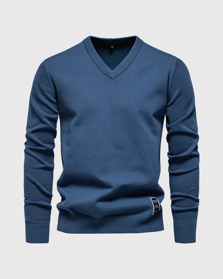 Modena Ribbed V-Neck Sweater