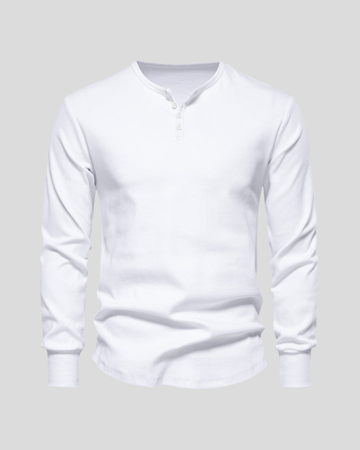 Salerno Rib Knit Henley