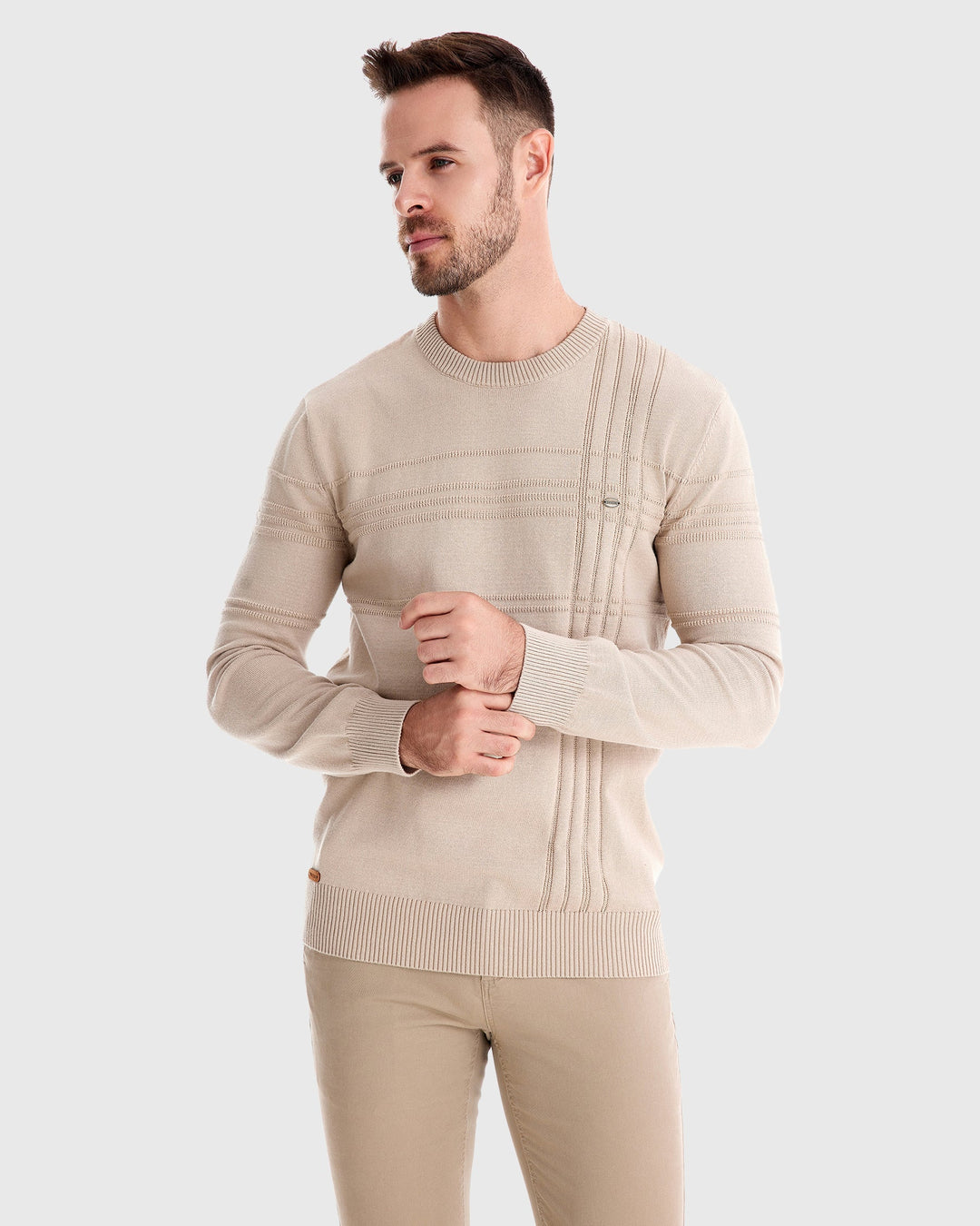 Lyon Textured Crew Sweater