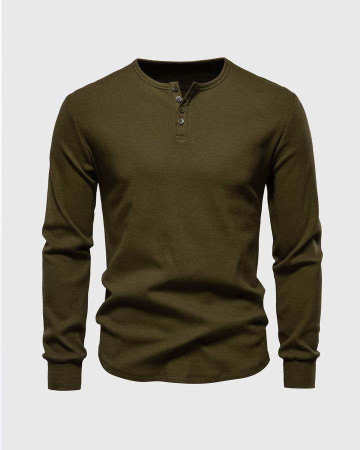 Siena Ribbed Henley Shirt