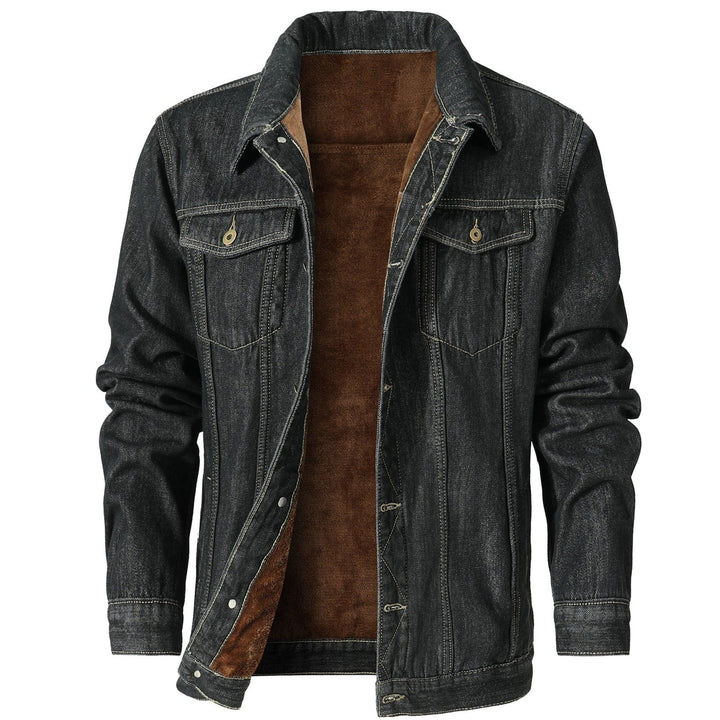 Fleece Lined Denim Jacket - Saint Drako