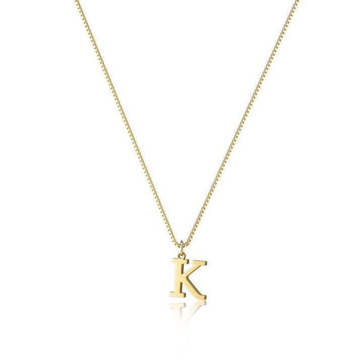 Eloria Initial Pendant Necklace - Saint Drako