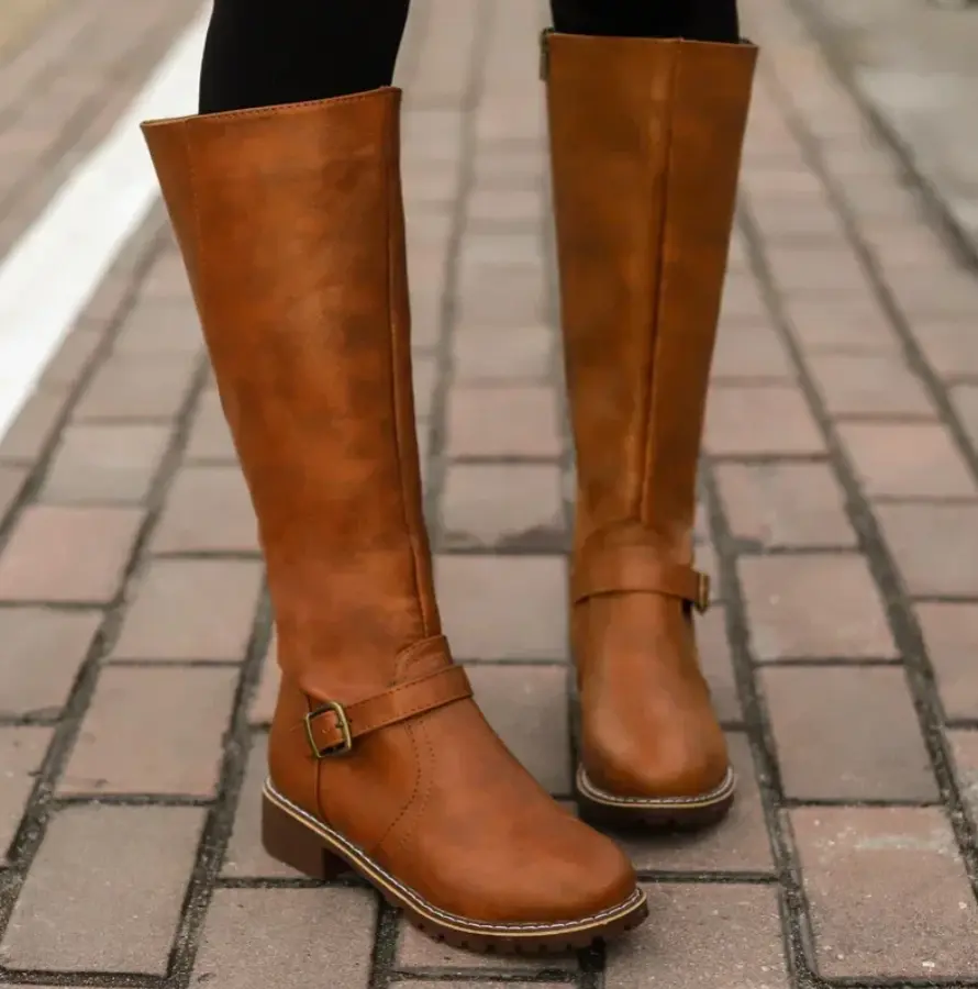 Siena Knee-High Block Heel Boots