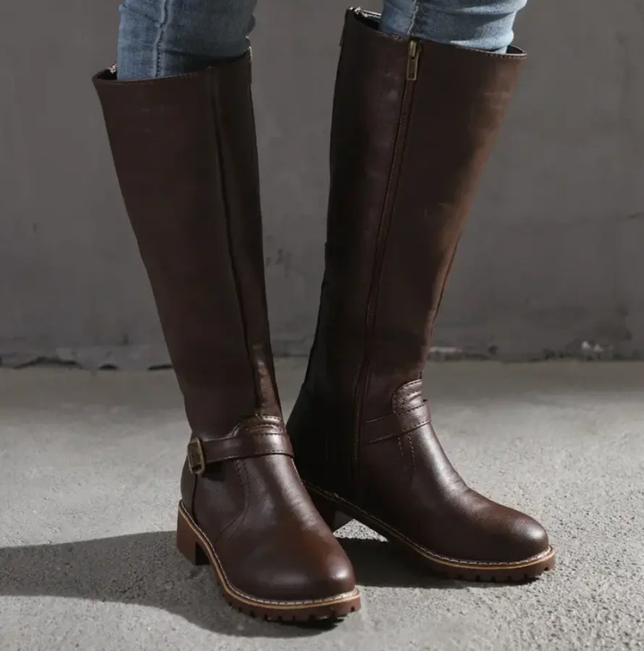 Siena Knee-High Block Heel Boots