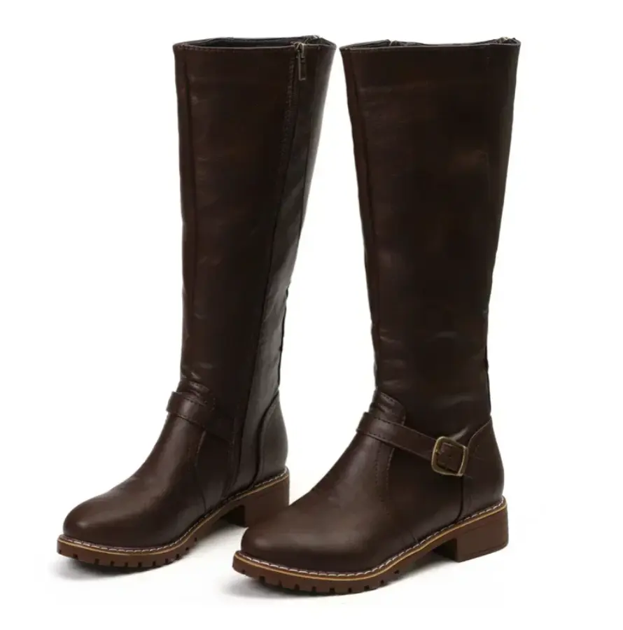 Siena Knee-High Block Heel Boots