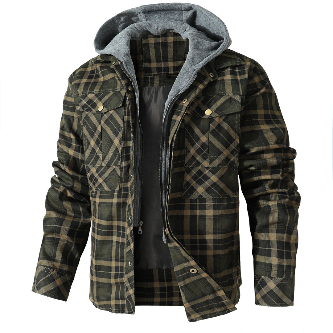 TrailGuard Hooded Flannel Jacket (4 Designs) - Saint Drako