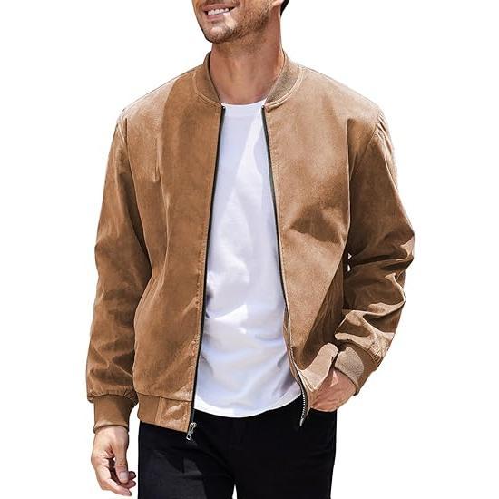 Matera Suede Bomber Jacket