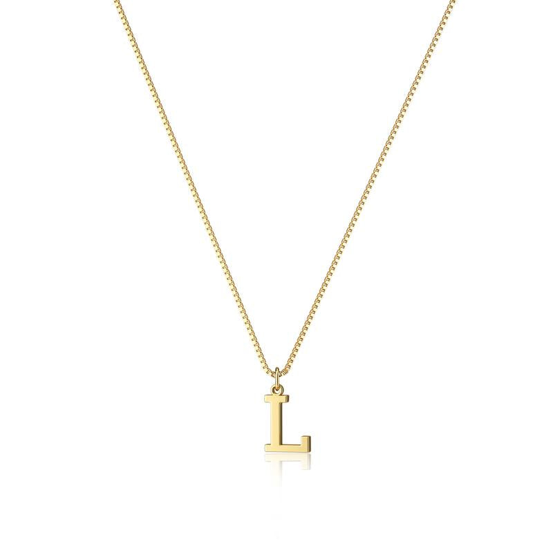 Eloria Initial Pendant Necklace - Saint Drako