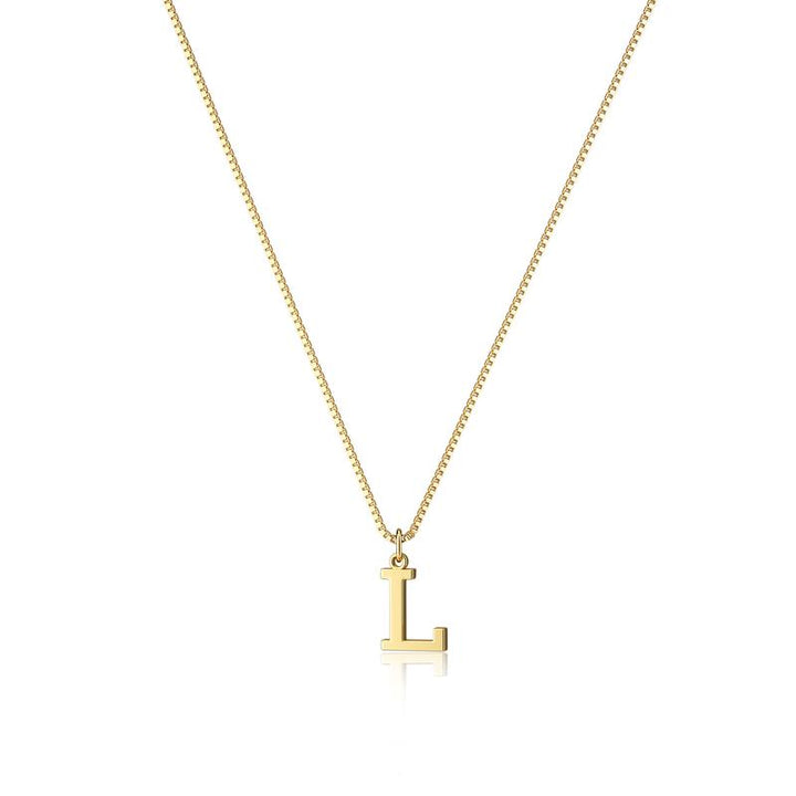 Eloria Initial Pendant Necklace - Saint Drako