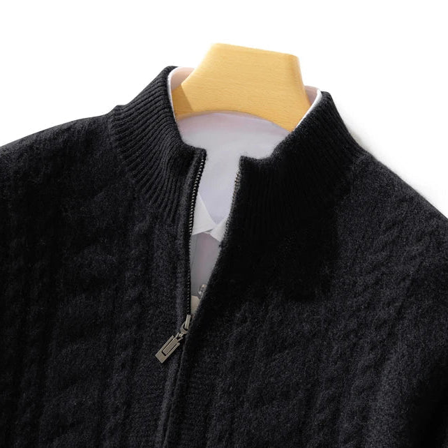 Montclair Cashmere Zip Cardigan