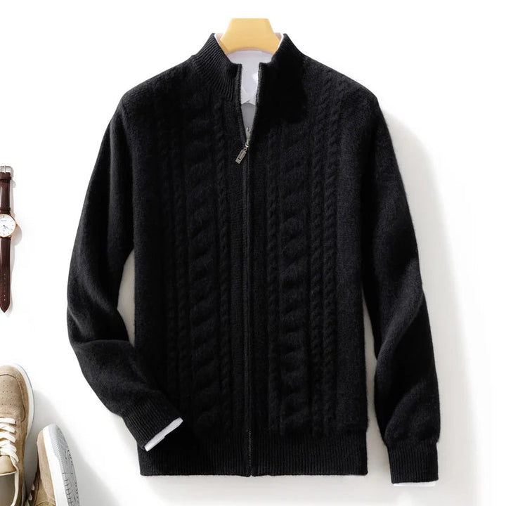 Montclair Cashmere Zip Cardigan
