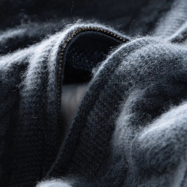 Montclair Cashmere Zip Cardigan