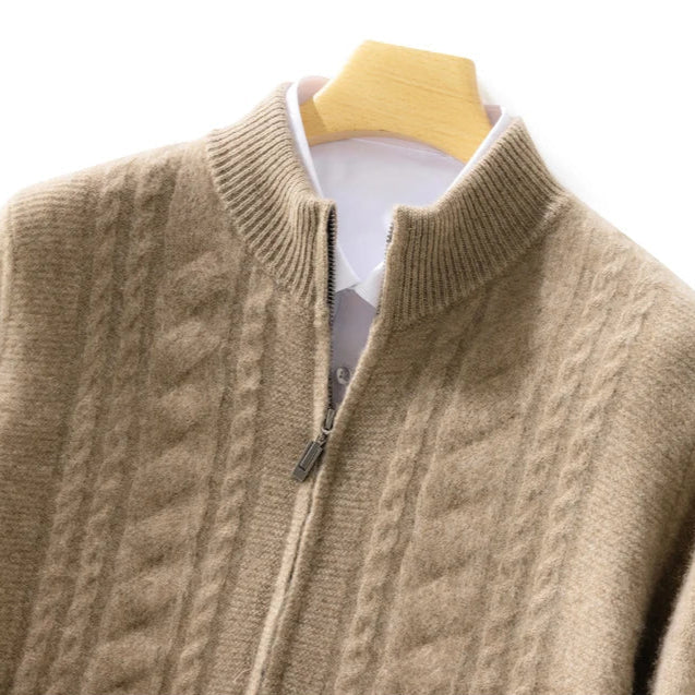Montclair Cashmere Zip Cardigan