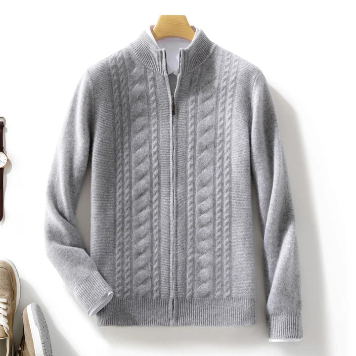 Montclair Cashmere Zip Cardigan