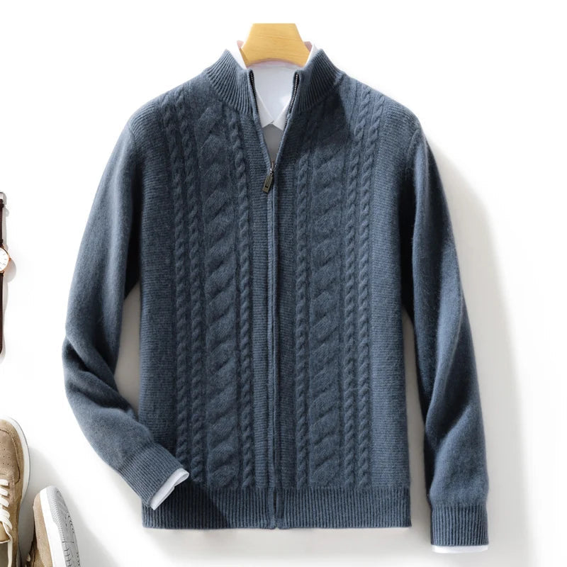 Montclair Cashmere Zip Cardigan