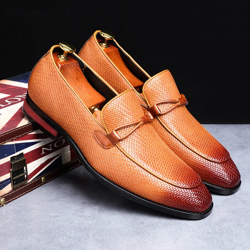 Bellagio Woven Oxford Loafers - Saint Drako