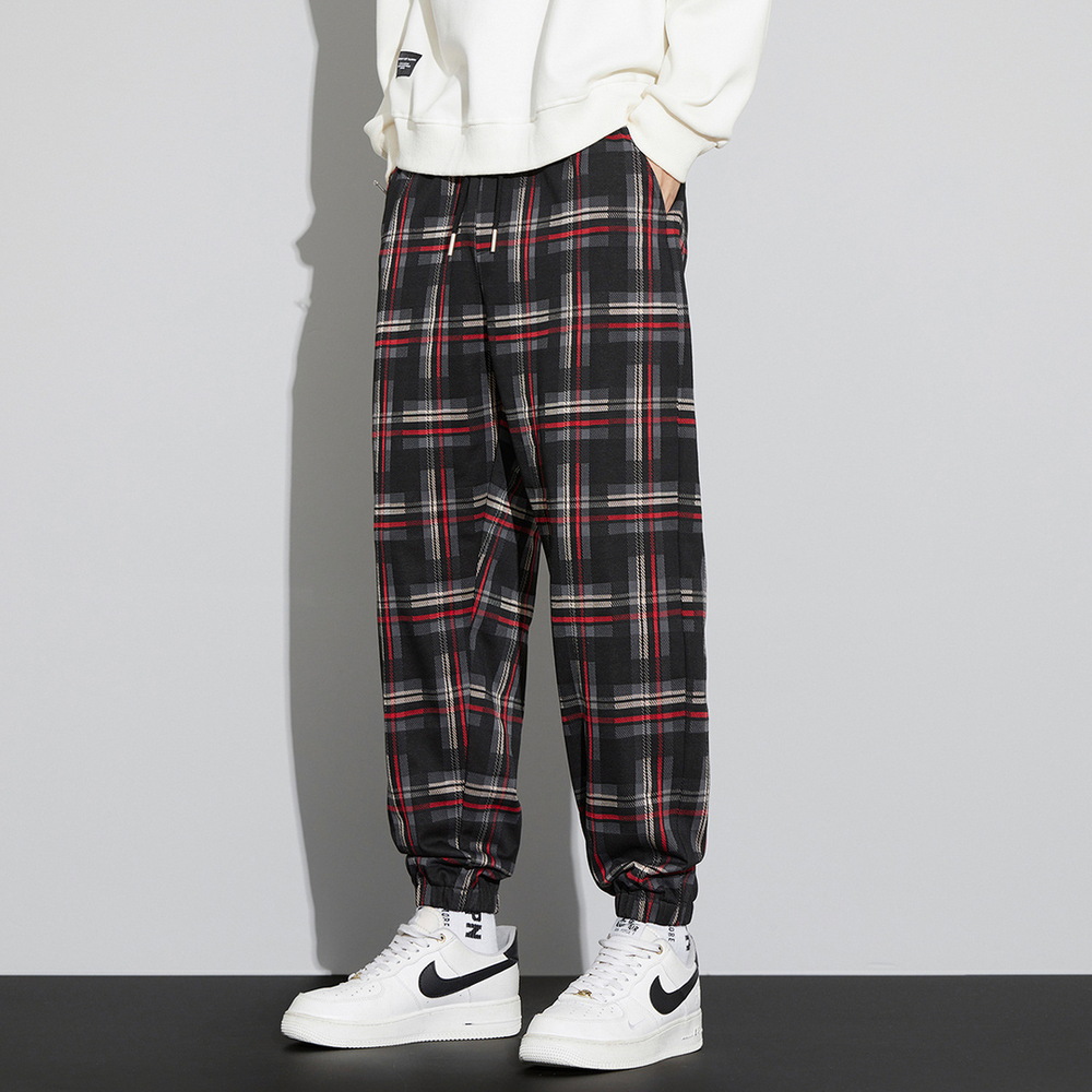 Calder Check Joggers - Saint Drako