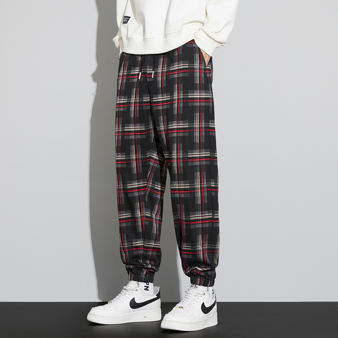 Calder Check Joggers - Saint Drako