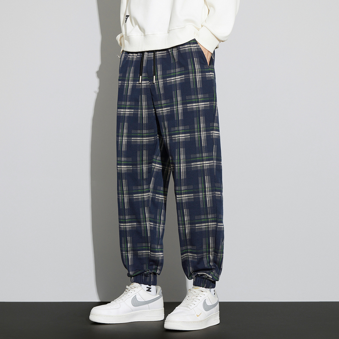 Calder Check Joggers - Saint Drako
