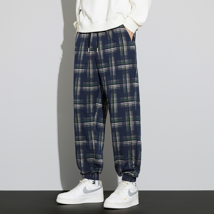 Calder Check Joggers - Saint Drako