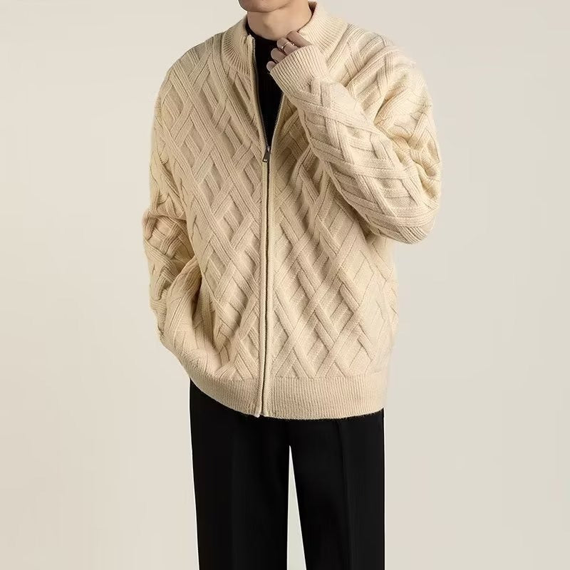 Elric Knitted Zip Sweater - Saint Drako