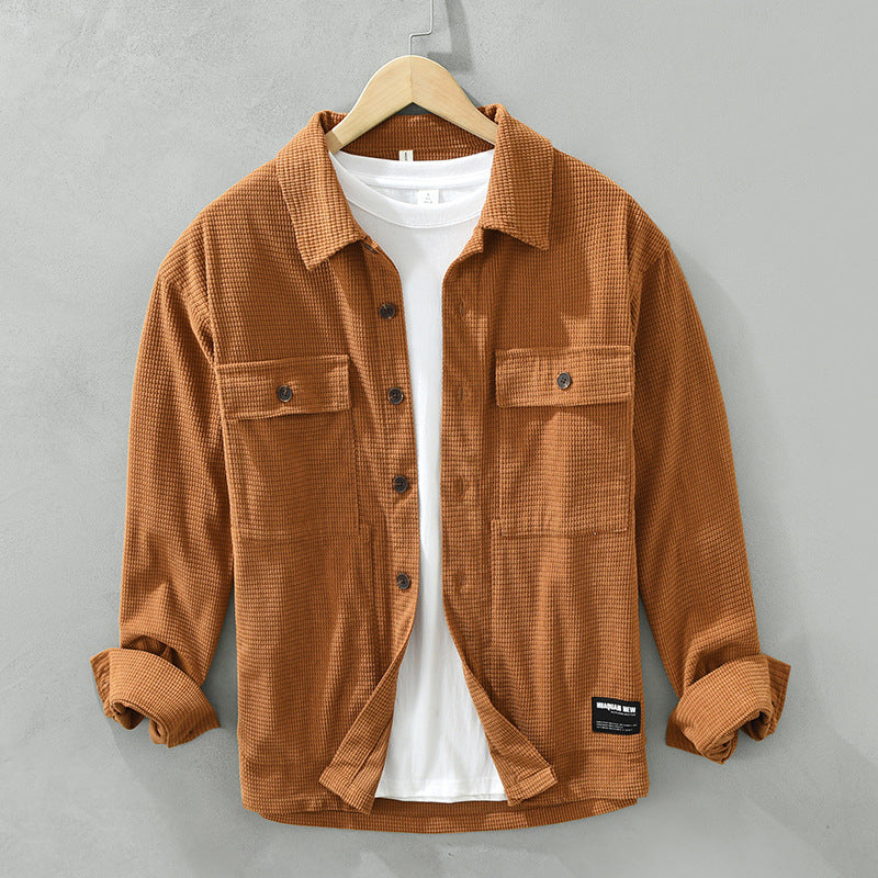 Men’s Corduroy Button-Up Shirt - Saint Drako