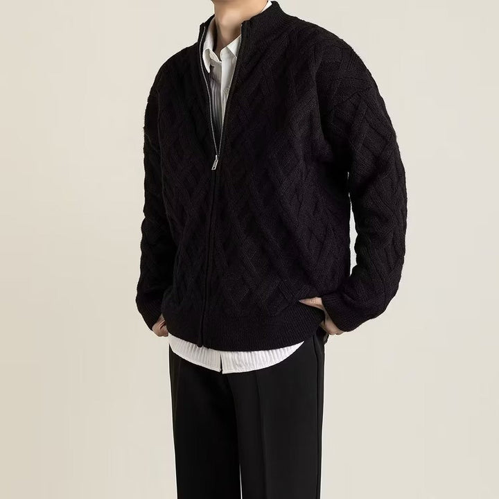 Elric Knitted Zip Sweater - Saint Drako