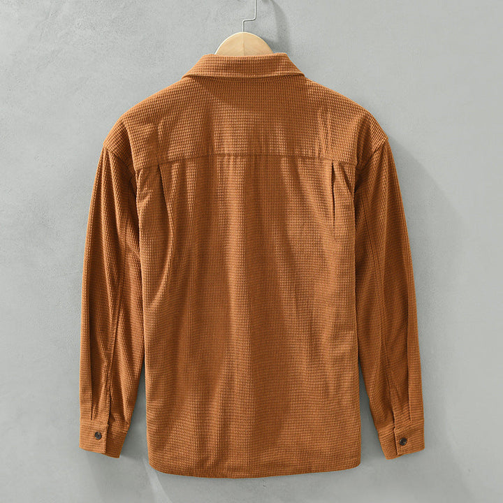 Men’s Corduroy Button-Up Shirt - Saint Drako