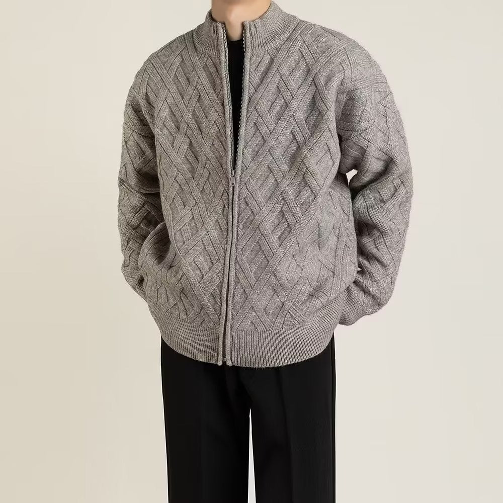 Elric Knitted Zip Sweater - Saint Drako