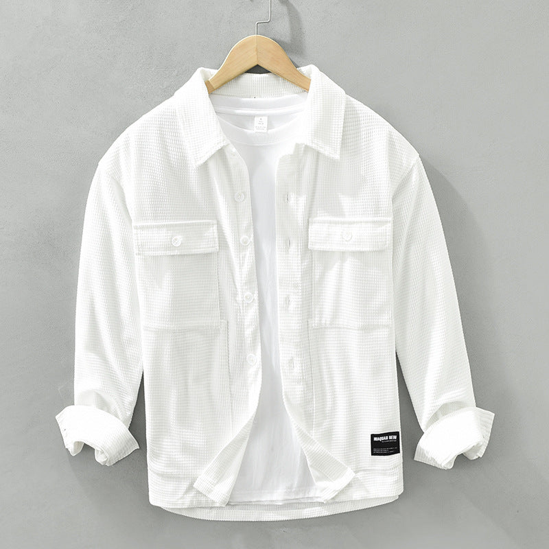 Men’s Corduroy Button-Up Shirt - Saint Drako