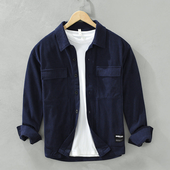Men’s Corduroy Button-Up Shirt - Saint Drako