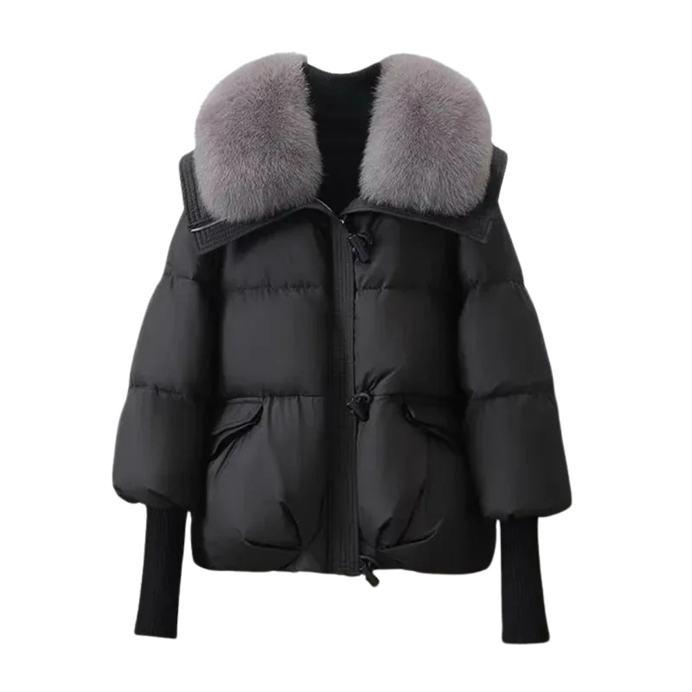 Selene Faux-Fur Collar Puffer Jacket
