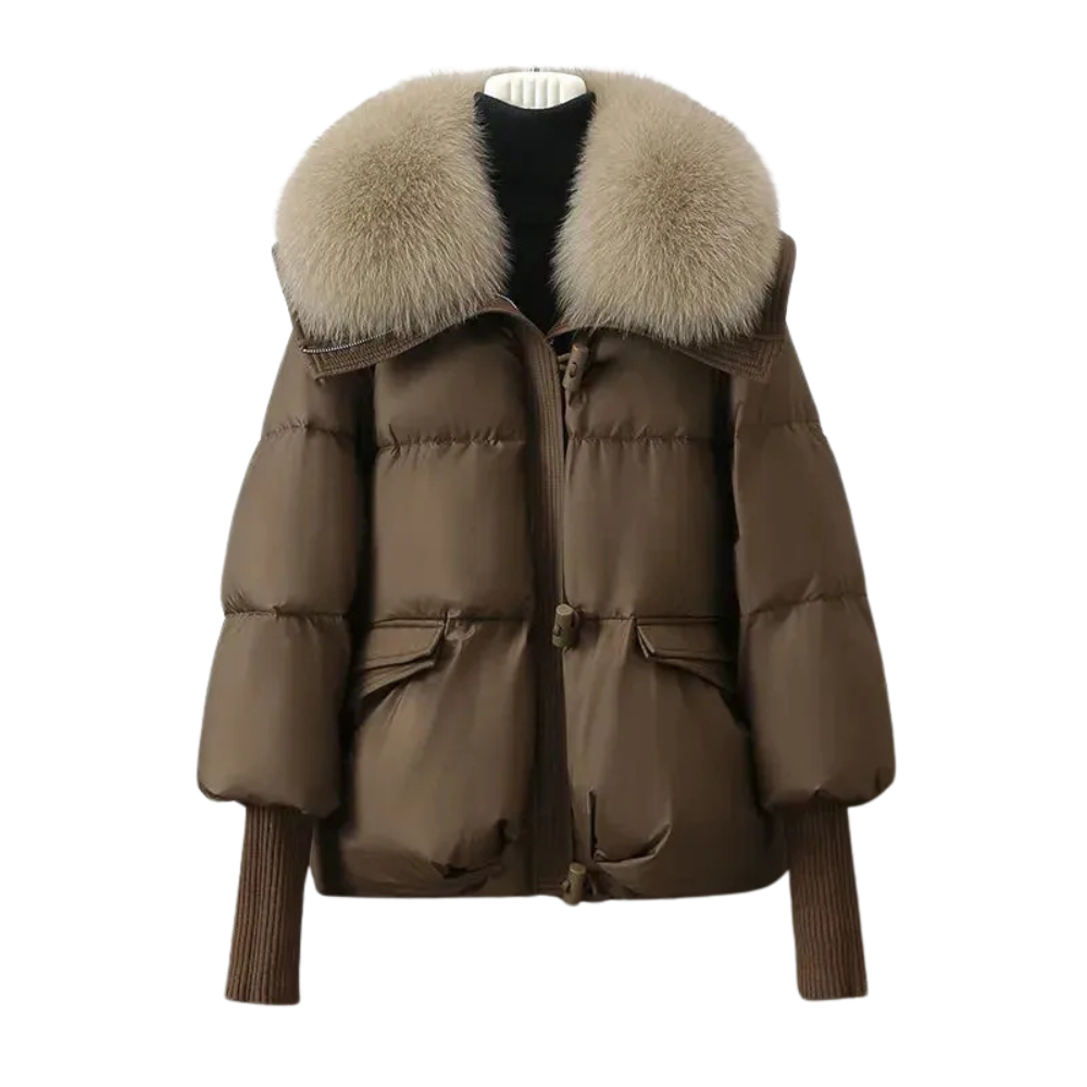 Selene Faux-Fur Collar Puffer Jacket