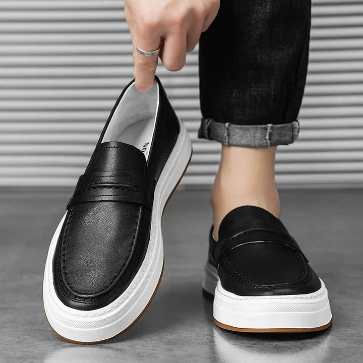 Tivaro Leather Penny Loafers - Saint Drako
