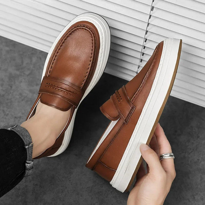Tivaro Leather Penny Loafers - Saint Drako