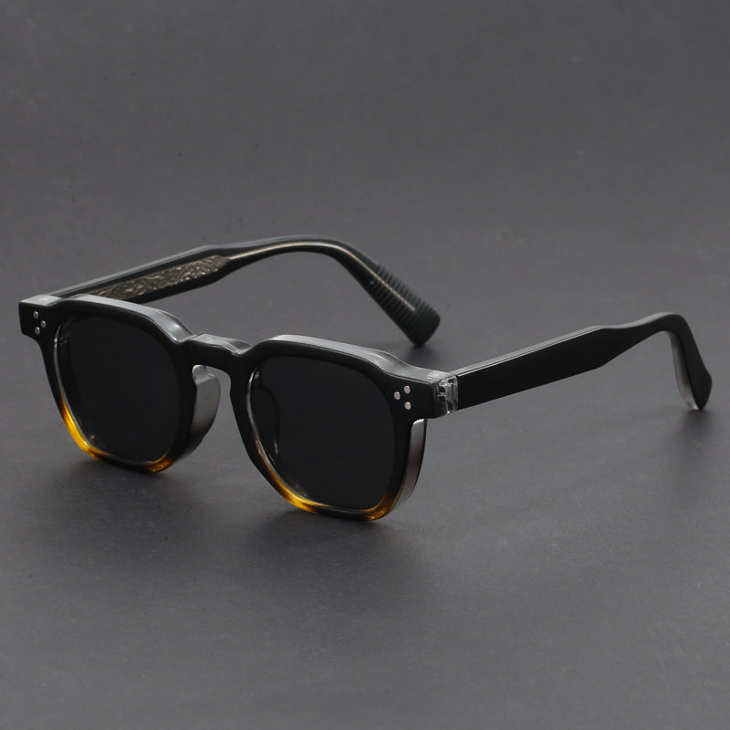 Amber Vintage Square Sunglasses
