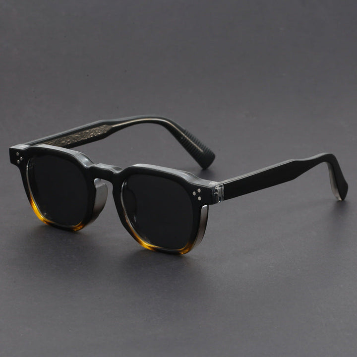 Amber Vintage Square Sunglasses