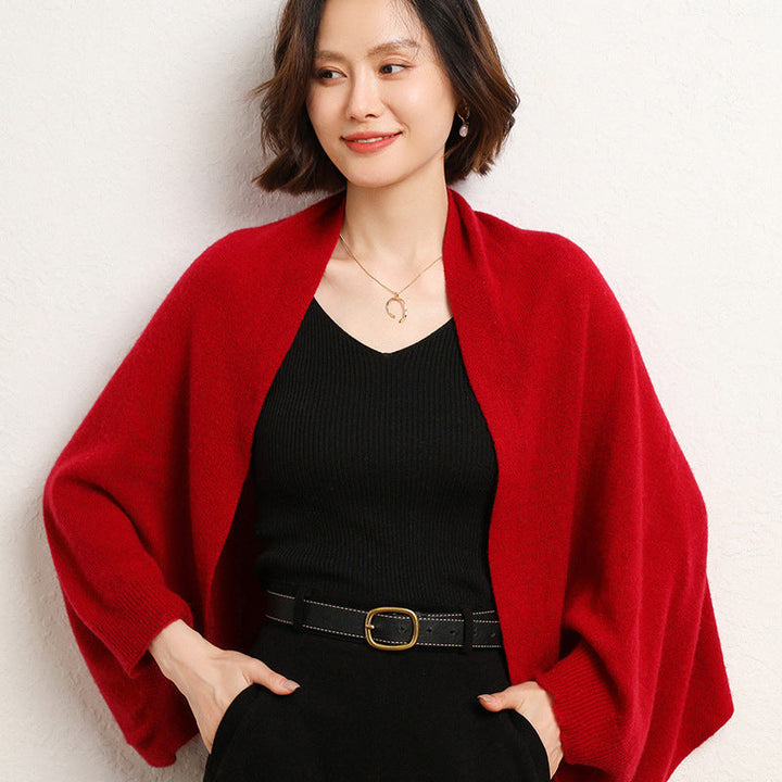 Scarlet Merino Wrap