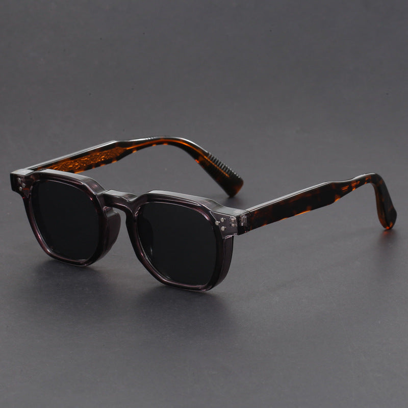 Amber Vintage Square Sunglasses