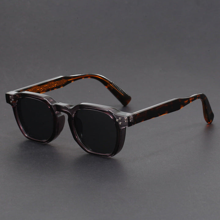 Amber Vintage Square Sunglasses