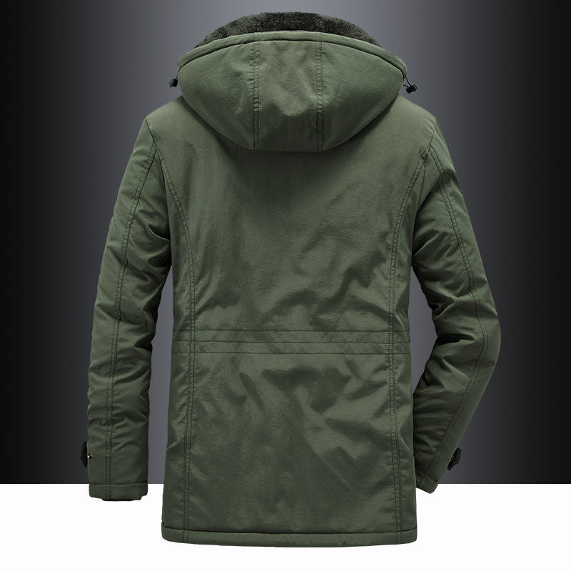 Nordica Fleece-Lined Thigh-Length Hooded Parka