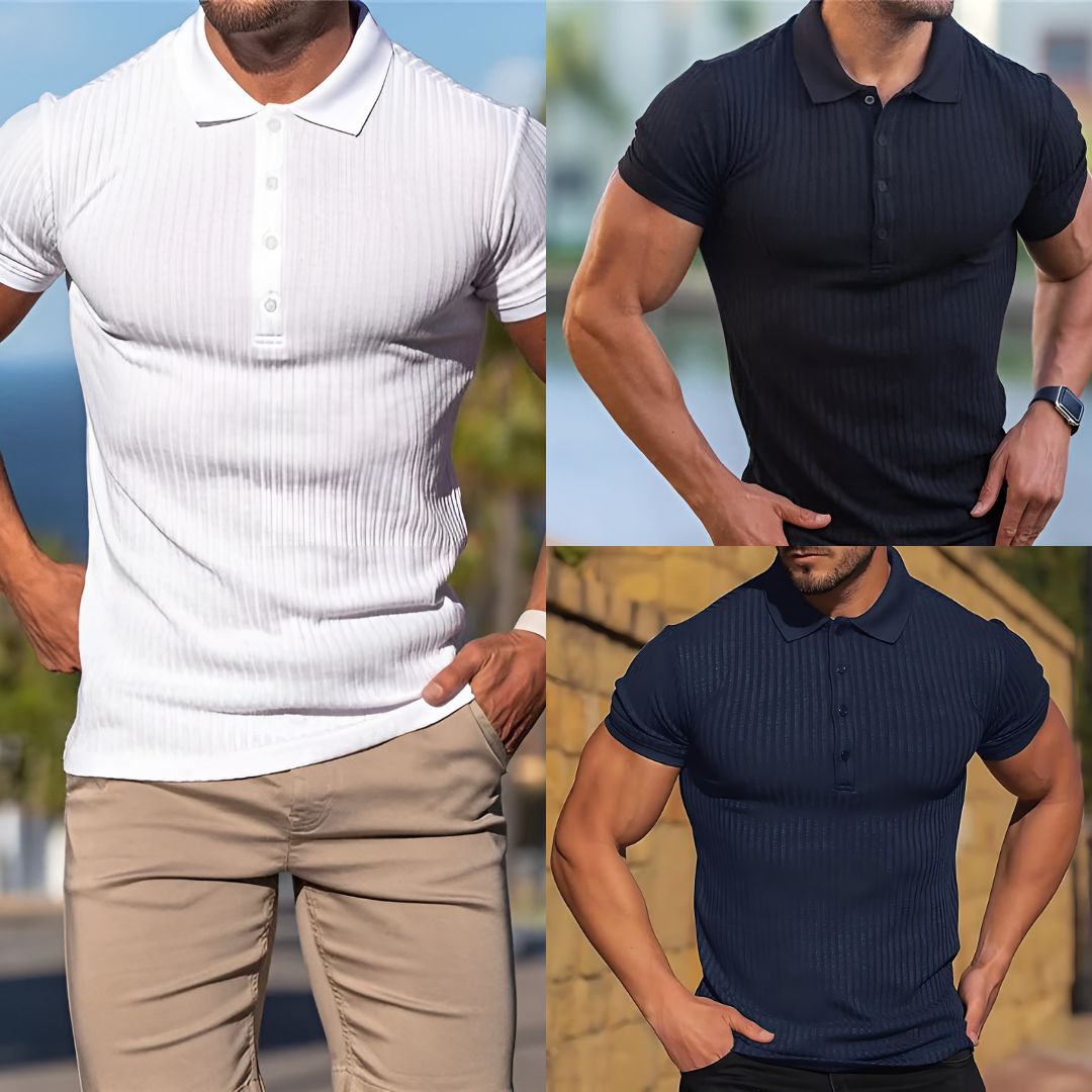 Lux Ribbed Polo