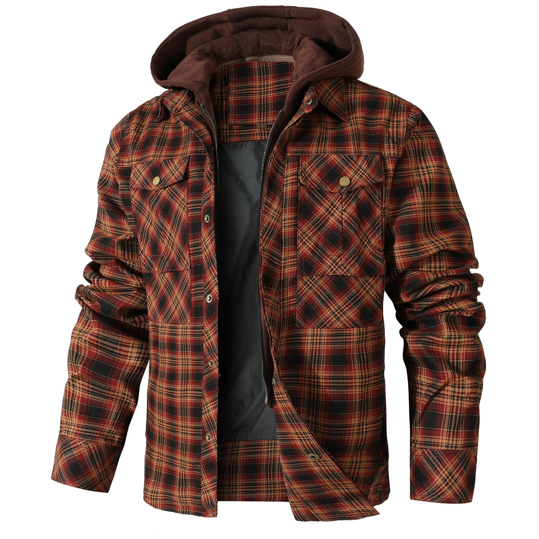 TrailGuard Hooded Flannel Jacket (4 Designs) - Saint Drako